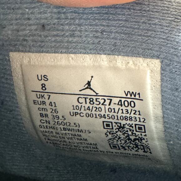 Size 8 - Nike Air Jordan 4 Retro University Blue Men's Shoes - Picture 8 of 9